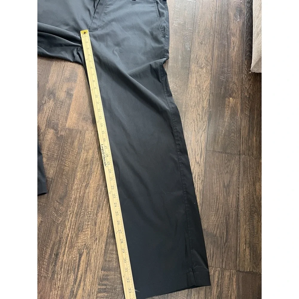 Nike Golf Dri-Fit Pants Mens 36x32 Black Tech‎ Straight Leg Performance Casual